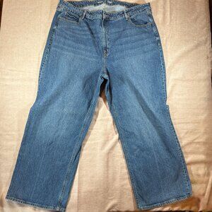 Old Navy Extra Hi-Rise Sky-Hi Wide Leg Jeans 24